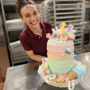 Sometimes a cake turns out SO amazing, you just need a picture with it! Theme parties are so much fun to do desserts for!