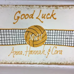 The Cookie Company 402-330-1107 Volleyball Cookie Cake