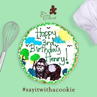 The Cookie Company 402-330-1107 Happy Birthday Cookie Cake