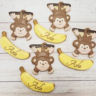 monkey cookies and bananas