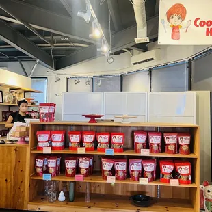 a display of cookies