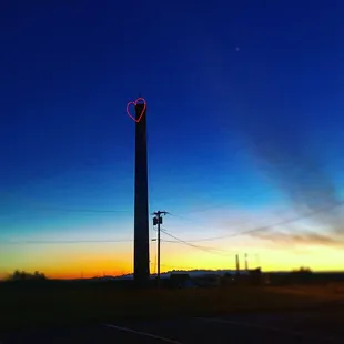 The Hamilton Smoke Stack is directly behind us!  Thank you to the Stanwood Camano Lions Club for keeping it decorated for each seasons.