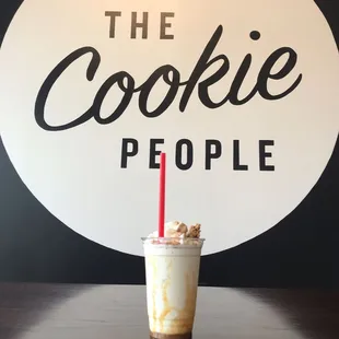 We make Cookie shakes with premium @homelandcreamery ice cream and milk and your choice of cookie!