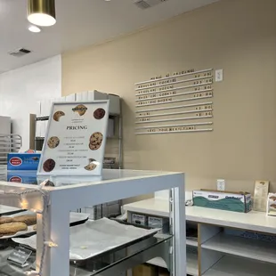 a display of baked goods