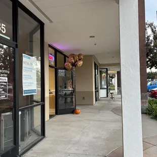 the front of the store