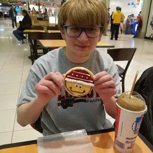 Eating My Yummy Cookie At The Cookie Store