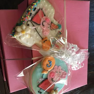 Peppa Pig Birthday Cookies