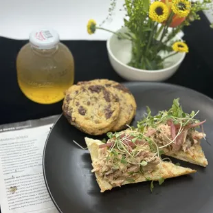 Tuscan tuna, open face sandwich