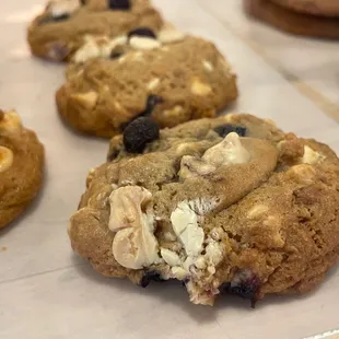 Bluedream: lemon zest, lavender, blueberries, and white chocolate chips