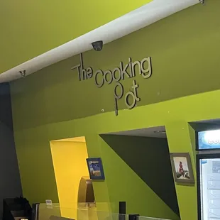 the kitchen counter and refrigerator