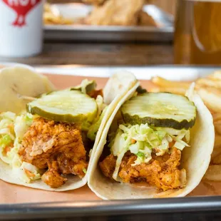 The Cookshack Hot Chicken Tacos