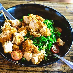 Kale Chicken tender Salad