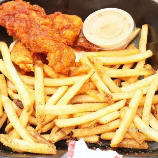 TX hot tenders w/ dragon fries