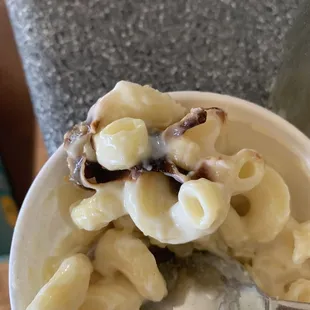 Burned mac and cheese