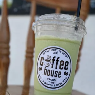 Matcha frappe made with pure matcha can be made vegan, dairy free, keto, sugar free, paleo
