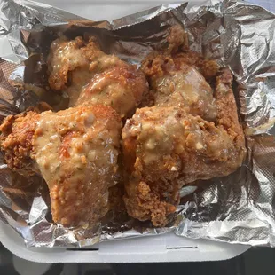 4 Piece Wing with Garlic Parmesan