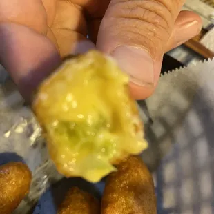 Cheesy goodness in a jalapeño popper