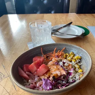 Summer backyard barbecue bowl