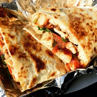 Barbecue Chicken lunch burrito