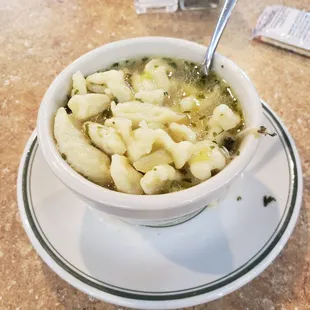 Chicken dumpling soup