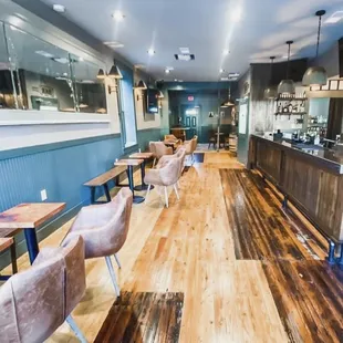 the interior of the cooperage bar