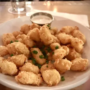 Fried cheese curds. A WI must try!!!