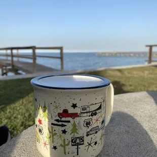 Coffee with a view. Love this place.