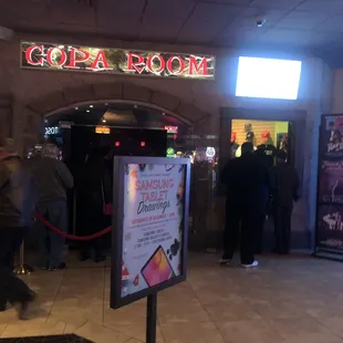 the entrance to the restaurant