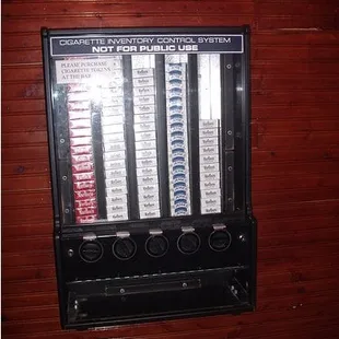 Cigarette Machine in the back