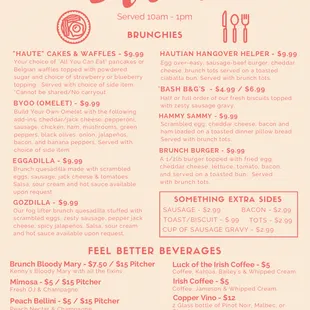 The Copper Bar now serves a Brunch every Sunday from 10AM - 1PM! Comfort food definitely worth checking out!