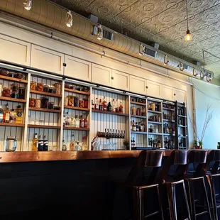 people sitting at the bar