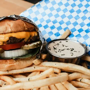 Wednesday Special: $8 Wagyu Beef Cheeseburger &amp; Fries!