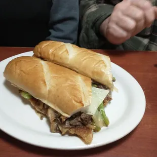 This is an off-menu version of my granddaughter's sandwich. As always, the food was delicious and Angel's service was spot on!