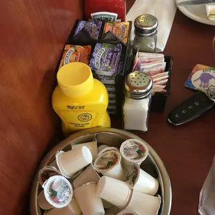 Stocked and clean condiments is always a great sign of a well run restaurant