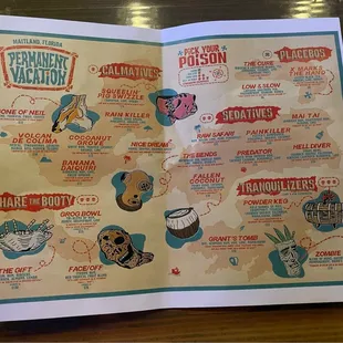 Drink menu