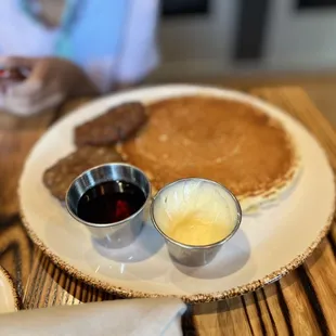 Pancakes and sausage