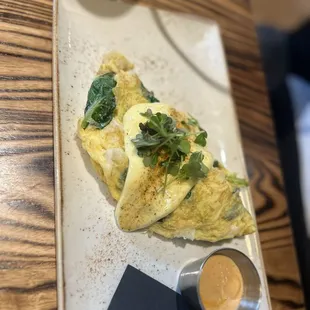 Crab omelette