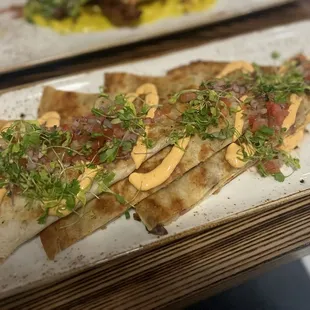 Duck confit quesadillas