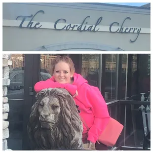 Me posing outside the store.