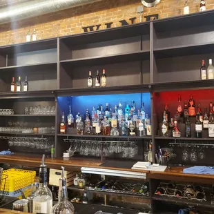 Behind the bar