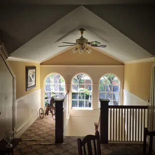 Cozy game/sitting room on third floor.