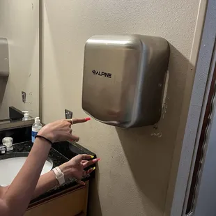 Hand dryer that wasn't working.