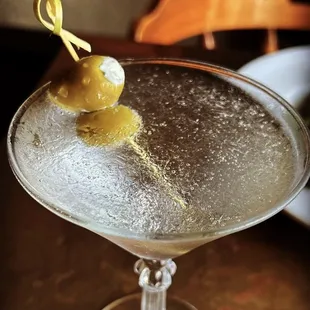 House stuffed Blue Cheese Olive martinia