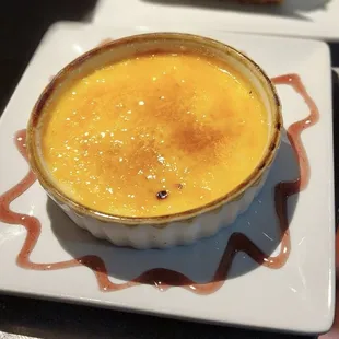 House made Vanilla Crème brulée dessert