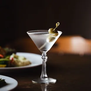 Classic martini in a legacy restaurant