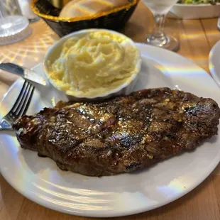 Ribeye &amp; smashed potatoes
