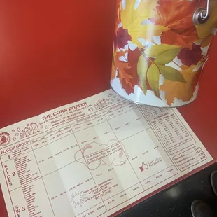 This is one of their decorated tins for the popcorn