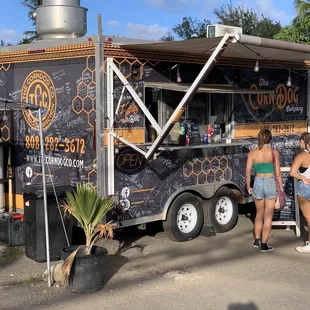 Corn dog company truck -- soooo good!