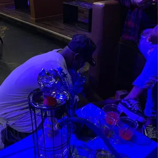 Repairs being made during business hours