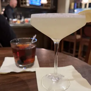 Manhattan and lemondrop